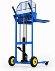 450lbs Hydraulic Lift Material Winch Stacker Pallet Dolly Removable Platform 36 