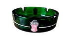 Vintage Becks Beer Emerald Green Glass Ashtray Beer Advertising Heavy Duty 4   