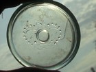 Vintage Aqua Blue Canadian Midget Crown Glass Canning Jar Insert  No Zinc Band