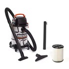 Ridgid 6 Gallon 4 25 Peak Hp Stainless Steel Shop Vacuum Wet Dry Vac Wd6425