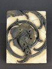 Sid Dickens Rusted Floral 1999 Memory Block T42 Tile Retired Wall Art