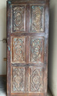Vintage Carved Rustic Reclaimed Wood Sliding Barn Door Farmhouse Decor Door84x36