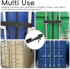 Shipping Container Lock  Cargo Door Lock  Heavy Duty Steel Trailer Box Lock With