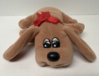 1985 Tonka Pound Puppies Brown Newborn Puppy Plush Dog 8    Stuffed Animal Vintage