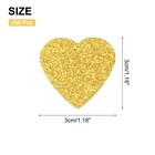 250pcs Heart Confetti Glitter Confetti Table Decor 1 18x1 18inch gold