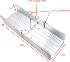 6-inch Metal Mitre Box Set     Aluminum   Steel Precision Cutting Tool With K5 Han
