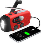 Emergency Hand Crank Radio With Led Flashlight For Emergency  Am fm Noaa Port   