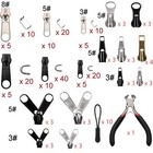 205 Pieces Zipper Repair Replacement Zipper Fixer Zipper Kit Pull Tabs With Z   