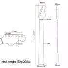 22 Frets Electric Guitar Neck 25 5 Inch Rosewood Maple For Fender St Strat Part