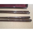 Vintage Japanese Lacquer Chopsticks W  Inlay   Case     2 Unused Sets- 1960s 