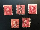 Old  Vintage  Us Stamp   2 Cent Washington  A  Lot Of 5   Sold As Is