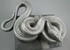 Rare Burmese Python Snake Ratrod Hotrod Car Hood Ornament  