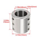 Upgrated 4pcs Steel Tube Clamps For 1 875  1-7 8  Size Tube Roll Cage Mount