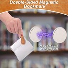 4pcs Magnetic Leather Bookmarks Vintage Double-sided Book Mark Clips Gift Set