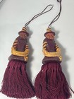 Vintage Fringe Tassel Decorations Decor Masquerade Lady Harlequin Halloween    