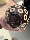 Vintage Valeriano Paz Chulucanas Peru Pottery Vase Geometric Circles Signed Mcm