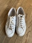 Nike Us Size 8 5 White Lace Up Tennis Leather Sneakers