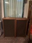 Vintage Radio Shack Realistic Walnut Home Stereo Speakers 1970s Made In Japan