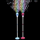 1 Pc Red Automatic Bubble Machine With Lights Outdoor Party Bubble Toy