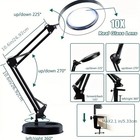       10x Led Magnifying Lamp - 3 Color Modes  Dimmable  Usb Powered