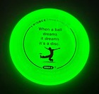 1980 s Glow Frisbee Mini   when A Ball Dreams  Flying Disc Golf  Wham-o  162