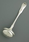 Large Antique Russian Silver 84 Fiddleback Ladle Signed  kk 1879 