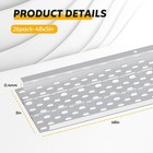 26pack 48 x5  Aluminum Gutter Guards 104ft Total 5x10mm Hole Size For 5  Gutters