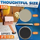 8pcs Furniture Sliders For Carpet 3 5  X 1 5  Furniture Sliders For Hardwood Fl