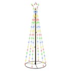 Vidaxl Christmas Cone Tree Multicolor Powder-coated Steel  Copper  Pvc