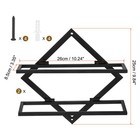 Wall Mounted Wine Rack 2 Set Metal Wine Bottle Holder For Home Kitchen Bar Black