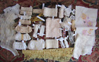 Antique vtg Lace Trim Lot Eyelet Valenciennes Embroidered Doily For Crafts Arts