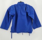  Mens Martial Arts Jacket Sz Around Xl Blue Long Sleeve Tiny Stain