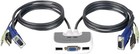 New Iogear Miniview Micro Usb Plus 2 Port Kvm Switch  With Audio  Gcs632u