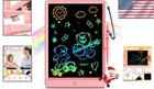 Durable Pink 10 Inch Lcd Writing Tablet - Safe And Fun Doodle Board For Children