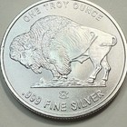 1 Oz  999 Fine Silver Buffalo Round Native American Indian Head Bu Bullion