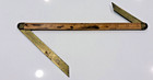 Vintage Lufkin No  42 Boxwood   Brass Ship Carpenter s Rule - Double Bevel Gauge