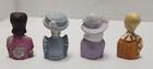 4 Avon American Fashion Porcelain Women In Various Styles Of Dress Thimbles