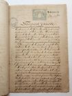 Antique Spanish Colonial Document- Legal Folio   Colegio Notarial Habana 1887