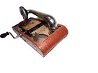 Thorens Ecelda Portable Disc Brown Case Phonograph Swiss Made