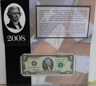 2003  New York  2 Dollar Federal Reserve Note Serial Number Starts With   2008 