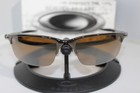 New Oakley Half Wire 2 0 Sunglasses Black Chrome tungsten Irid  05-746 Rare 2008