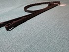 Bobby   s 1 2   x54    Havana Raised W fancy Stitching Laced  Snaffle Leather Reins