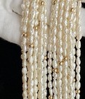 14k Yellow Gold Pearl Multi Strand 24in Necklace 72 88g Classy Vintage Ladies