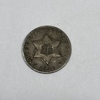 1854 3 Cent Silver   Au    