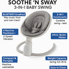 New Graco Soothe    n Sway Baby Swing   3 In 1 With Bluetooth Compact And Portable