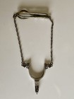 Vintage 925 Signed Holland Sterling Cowboy Spur Tie Bar Clip Clasp