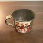 Vtg Ponderosa Ranch Nevada Bonanza Tv Show Souvenir Tin Mug Cup 70s Cowboy