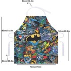 Rare  Superhero Collage Print Adjustable Apron With White Strap Cooking Kitchen