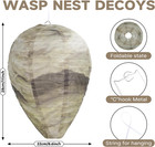 Fake Wasp Nest Decoy  2 Pack Outdoor Hanging Hornets Nest For Garden Home