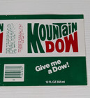 Vintage Mountain Dow Label Unused Mountain Dew Novelty Gag Humor